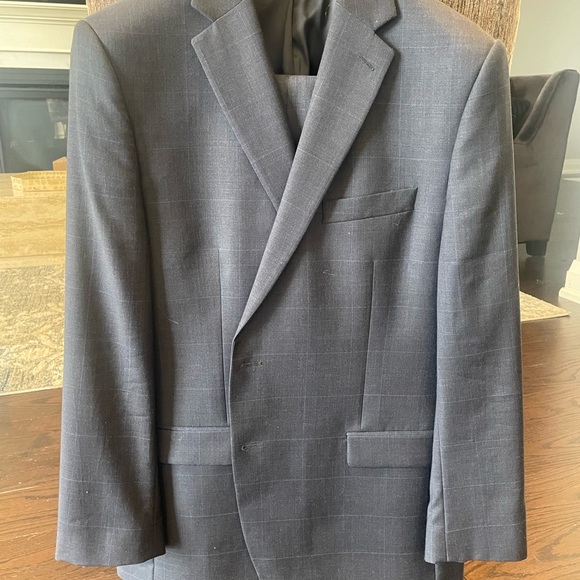 Ralph Lauren Other - Ralph Lauren Charcoal with Light Blue Check Suit